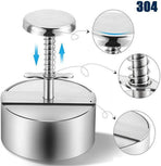 Hamburger Press - Round Stainless Steel Non-Stick Hamburger Press - Patty Mold - Grilling Tool - Patty Mold