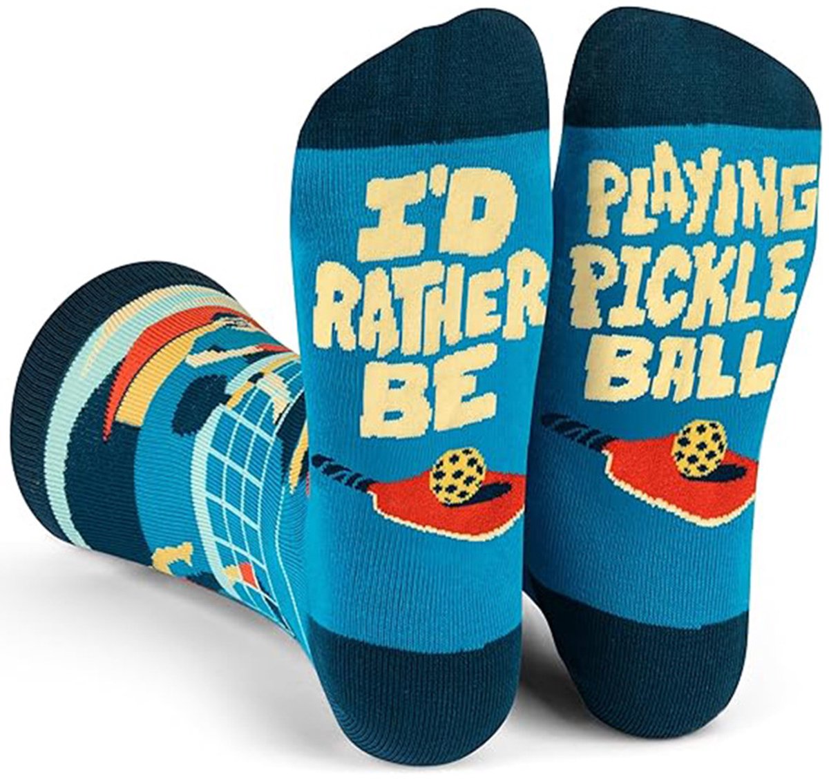 I'd Rather Be Playing Pickleball Socks - Funny Socks - Warm Thick Socks for Men and Women - Funny Socks Men 41 46 - Funny Socks - Funny Gifts for Women