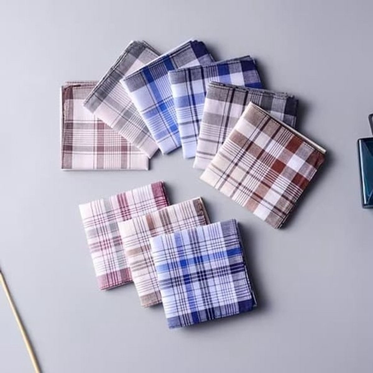 Handkerchiefs Pack of 10 - Men's Handkerchiefs - Cotton - Handkerchiefs 38cm x 38cm