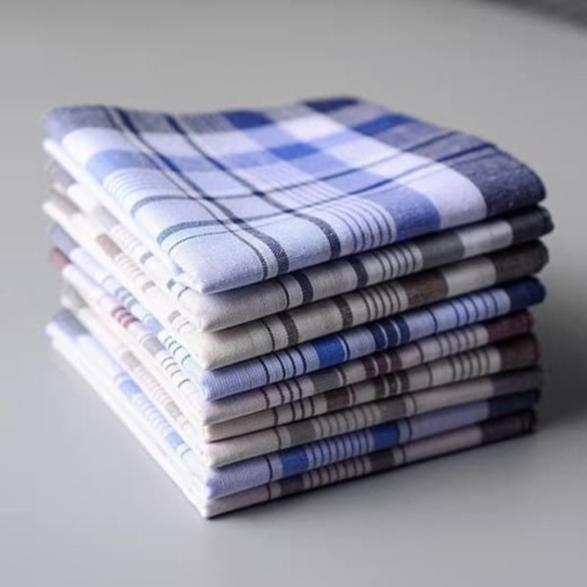 Handkerchiefs Pack of 10 - Men's Handkerchiefs - Cotton - Handkerchiefs 38cm x 38cm