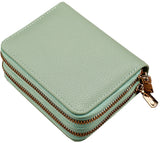 Women's Wallet - Small Women's Wallet - Light Green - Zipper Closure - Credit Card Holder - Card Holder - Bank Card Holder - Card Holder - Unisex