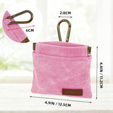 Pet Training Pouch - Dog Treat Pouch - Portable Pet Walking Bag - Suitable for Travel or Outdoor Activities (Pink) - Rear View