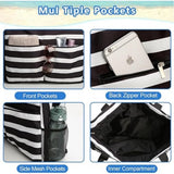 Beach Bag - Waterproof Foldable Beach Bag - Large - Foldable - Women's Beach Bag - Large Capacity - Portable Storage Bag - Side View