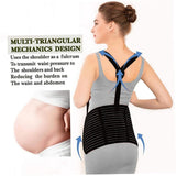 Abdominal Brace - Pregnancy - Black L - Front View