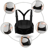 Abdominal Brace - Pregnancy - Black L - Top-Down View