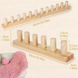 Knitting Machine for Thick Yarn - 2 Pieces - Reusable - Suitable for Making Your Own Blankets - Portable Knitting Frame for Blankets - Crafts - Beginner-Friendly - Wooden Hand Knitting Tool Set