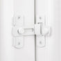 4-piece package - Sliding bolt - Stainless steel bolt - Safety lock (white)