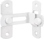 4-piece package - Sliding bolt - Stainless steel bolt - Safety lock (white)