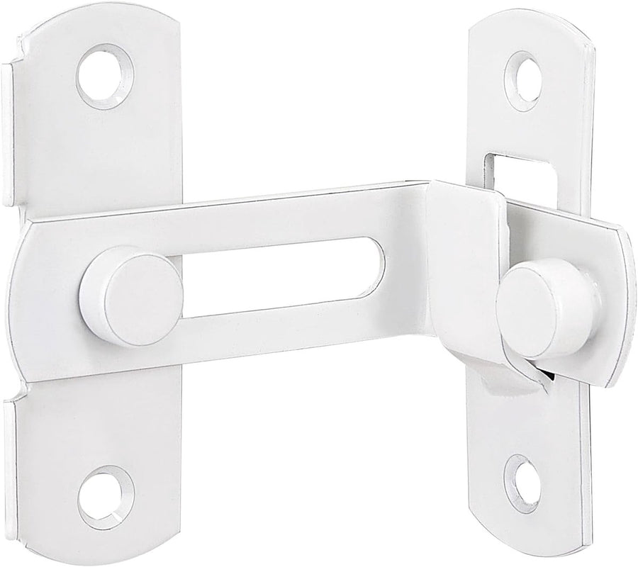 4-piece package - Sliding bolt - Stainless steel bolt - Safety lock (white)