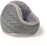 Earmuffs - Fleece Earmuffs - Knitted Earmuffs - Earmuffs for Adults - Warm Earmuffs - Warm Winter Earmuffs - Foldable - Unisex, Suitable for Outdoor Activities (Gray)