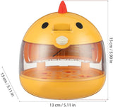 Incubator - Egg incubator | Incubator with a capacity of 4 eggs - with automatic temperature and humidity control - suitable for hatching eggs of chickens, ducks, geese, quails, parrots and other poultry - Low Angle