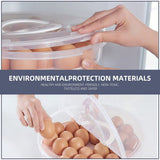 Versatile Storage Box - with Lid and Handle - Egg Carton - Holds 30 Cake Eggs - 12/3.5 Inches - Perfect for Cheesecake, Corn Pie, Fruit - White and Clear (One) - Side View