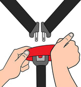 Car Seat Buckle Release Tool - Easily releases child seat buckles - Simple tool for parents, grandparents, and older children - 45-Degree Angle