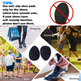 4 pairs of non-slip insoles - non-slip rubber insoles for soles - self-adhesive insoles - unisex insoles - noise-reducing sole pads