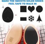 4 pairs of non-slip insoles - non-slip rubber insoles for soles - self-adhesive insoles - unisex insoles - noise-reducing sole pads - 45-Degree Angle