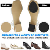 4 pairs of non-slip insoles - non-slip rubber insoles for soles - self-adhesive insoles - unisex insoles - noise-reducing sole pads - Close-Up Angle