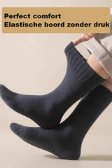 Thick Winter Socks Men - House Socks - Fluffy Socks - Casual Socks - Work Socks - 6-Pack Socks Men 43 46 - Size 40-46 - Black, White, Gray
