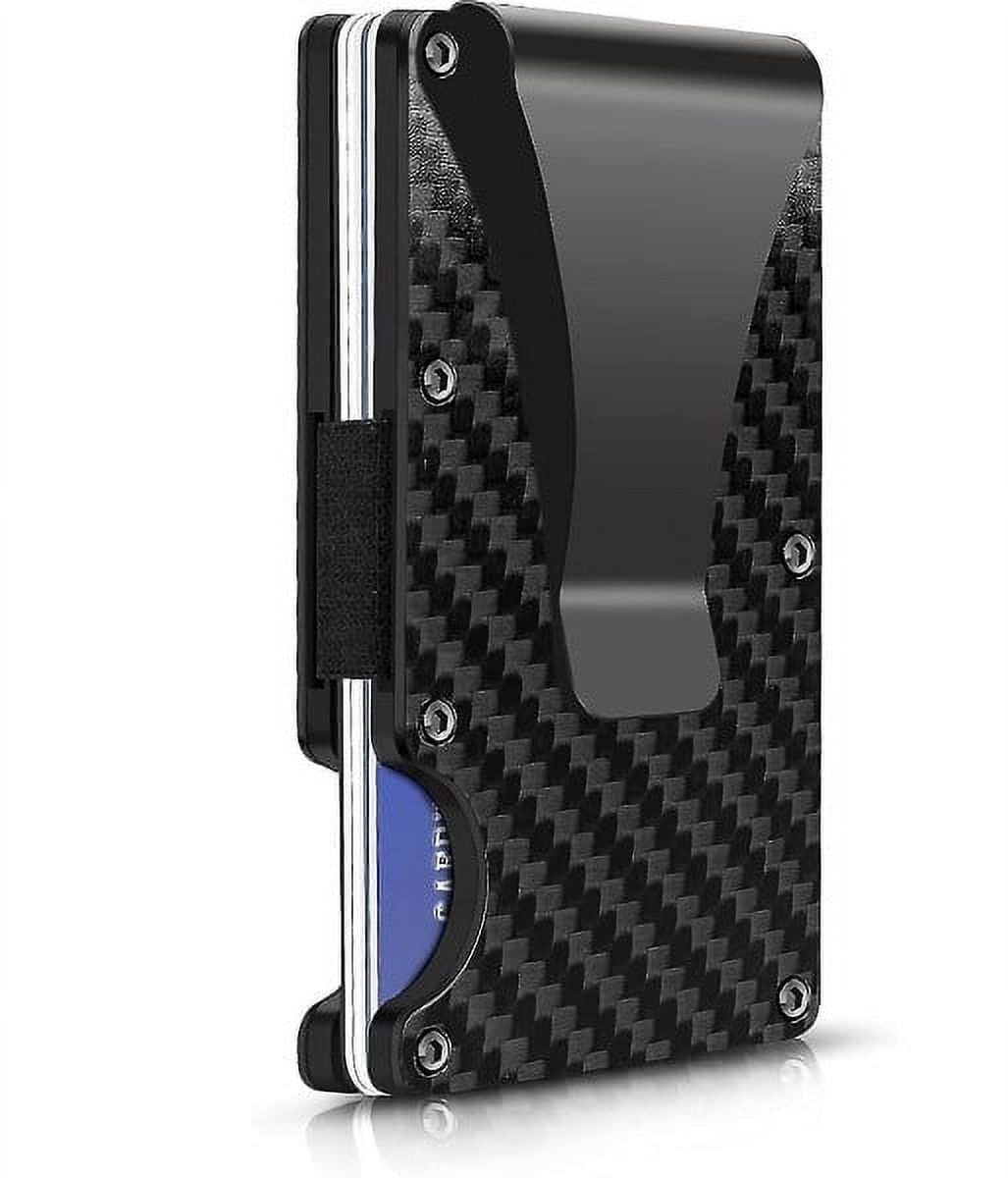 Wallet - Credit Card Holder - Men's Wallet - Minimalist Ultra-Thin Men's Wallet - Aluminum Alloy Material - Black