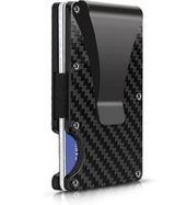 Wallet - Credit Card Holder - Men's Wallet - Minimalist Ultra-Thin Men's Wallet - Aluminum Alloy Material - Black