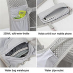 Sports Vest - Cycling - Running - Hiking - Breathable Cycling Cross-Country Marathon Hydration Bag Backpack - Gray