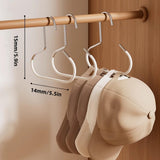 10-pack - Non-slip - Space-saving - Storage rack - Wardrobe belt/scarf hooks - Suitable for displaying hats, vests, ties, shawls (white)