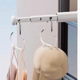 10-pack - Non-slip - Space-saving - Storage rack - Wardrobe belt/scarf hooks - Suitable for displaying hats, vests, ties, shawls (white) - Low Angle