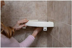 Triangular Shelf - Storage Rack - Bathroom Corner Shelf Triangular Handle Wall Mounting Bracket - Suitable for Kitchen and Bathroom Strong Suction Wall Mounted Shelf Storage Basket (No Drilling Required)