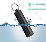 Small Pill Boxes (2-piece) - Keychain - Travel Metal - Pill Dispenser - Convenient Pill Storage - Top-Down View