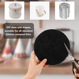 Kitchen Compost Bin Filters - 6-Pack Replacement Countertop Compost Bin Filters - Round 6.7 Inches - Front View
