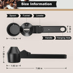 Coffee Scoop – Measuring Spoon – Coffee Accessories – Coffee Measuring Spoon | A Spoon with a Funnel – Scoops – Coffee Scoop