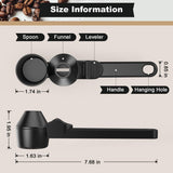 Coffee Scoop – Measuring Spoon – Coffee Accessories – Coffee Measuring Spoon | A Spoon with a Funnel – Scoops – Coffee Scoop - Top-Down View
