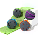 Cooling Towel for Summer & Sports - Quick-Drying & Cooling - Quick-Drying Towels - Cooling Towels for Running - With Storage Box - 30x60 cm (Children) Sky Blue - Side View