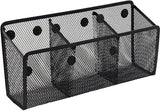 Pen Holder - Mesh Storage Basket with Extra Strong Magnets - Freezer Safe - Whiteboard - Cabinet Accessory - Office Supplies Organizer