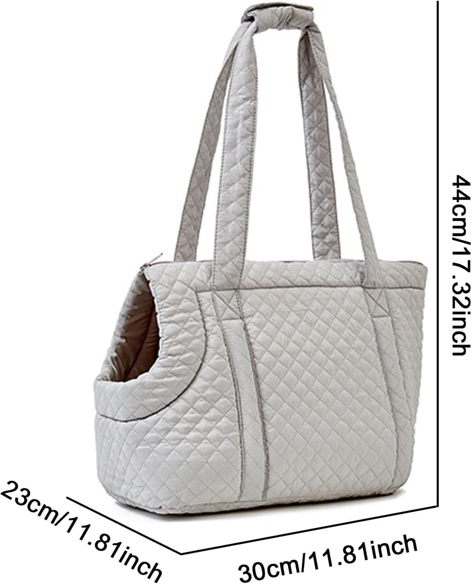 Pet Carrier - Small Portable Pet Carrier - Lightweight Cotton Winter Pet Carrier - Take Your Pet With You - Suitable for Cats, Puppies and Kittens