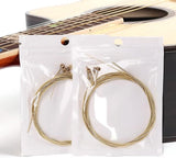 Guitar Strings - 6 Strings - Rust Resistant and Durable - Clear Tone - Folk Guitar Strings - Folk Guitar Steel Strings (Copper Strings) - Rear View