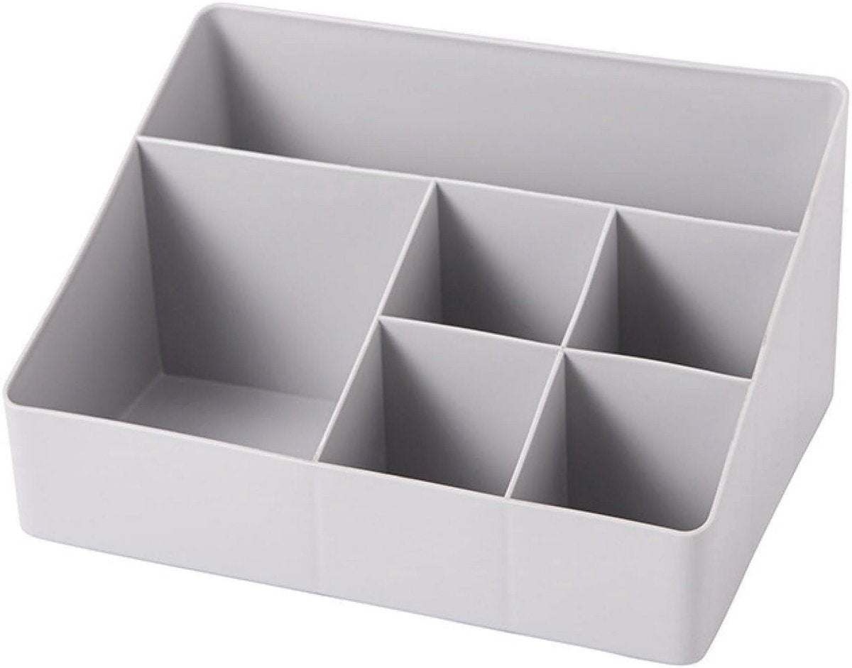 Makeup Storage Box - Thick Square Makeup Box with Multiple Grids - Multifunctional Storage Box for Office - Cosmetics Storage Box