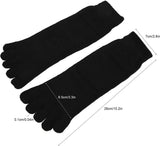 Socks - Pack of 5 pairs - Split Toe Socks - Breathable - Men's Socks - Sports Socks (Black) - Close-Up Angle