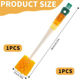 Bottle Brush - 5-in-1 Bottle Brush - Bottle Brush for Babies - Suitable for all types of glass cups - Cleans cup rims, straws and other parts. - Top-Down View
