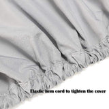 Seat Covers - Waterproof Outdoor Seat Covers for Pontoon Boats, Captain's Chairs - Oxford Fabric Seat Covers for Driver's Seat - 2-Pack - Front View