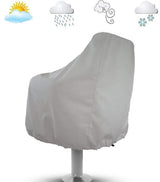 Seat Covers - Waterproof Outdoor Seat Covers for Pontoon Boats, Captain's Chairs - Oxford Fabric Seat Covers for Driver's Seat - 2-Pack - 45-Degree Angle