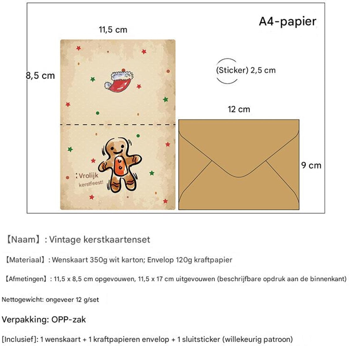 Christmas cards with envelopes - 6 sets - Christmas Eve cards - Christmas decorations - Christmas cards - New Year's cards - Making Christmas cards - Christmas card sets