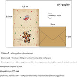 Christmas cards with envelopes - 6 sets - Christmas Eve cards - Christmas decorations - Christmas cards - New Year's cards - Making Christmas cards - Christmas card sets