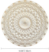 Restaurant placemats - round - 6-pack