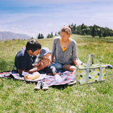 Large Cooler Bag - Picnic Cooler Bag, Lunch Bag - Lined - Keep Warm or Cold - Insulated Cooler Bag for Camping, BBQ, Home, Car & Outdoor Activities - 45-Degree Angle