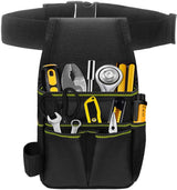 Tool Bag - Hardware Tool Bag - Hardware Storage Bag - Waist Bag - Small Oxford Canvas Tool Bag - with Adjustable Nylon Waist Strap, Suitable for Electricians, Carpenters, and Repair Technicians.