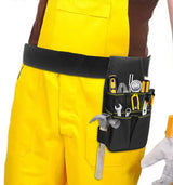 Tool Bag - Hardware Tool Bag - Hardware Storage Bag - Waist Bag - Small Oxford Canvas Tool Bag - with Adjustable Nylon Waist Strap, Suitable for Electricians, Carpenters, and Repair Technicians.