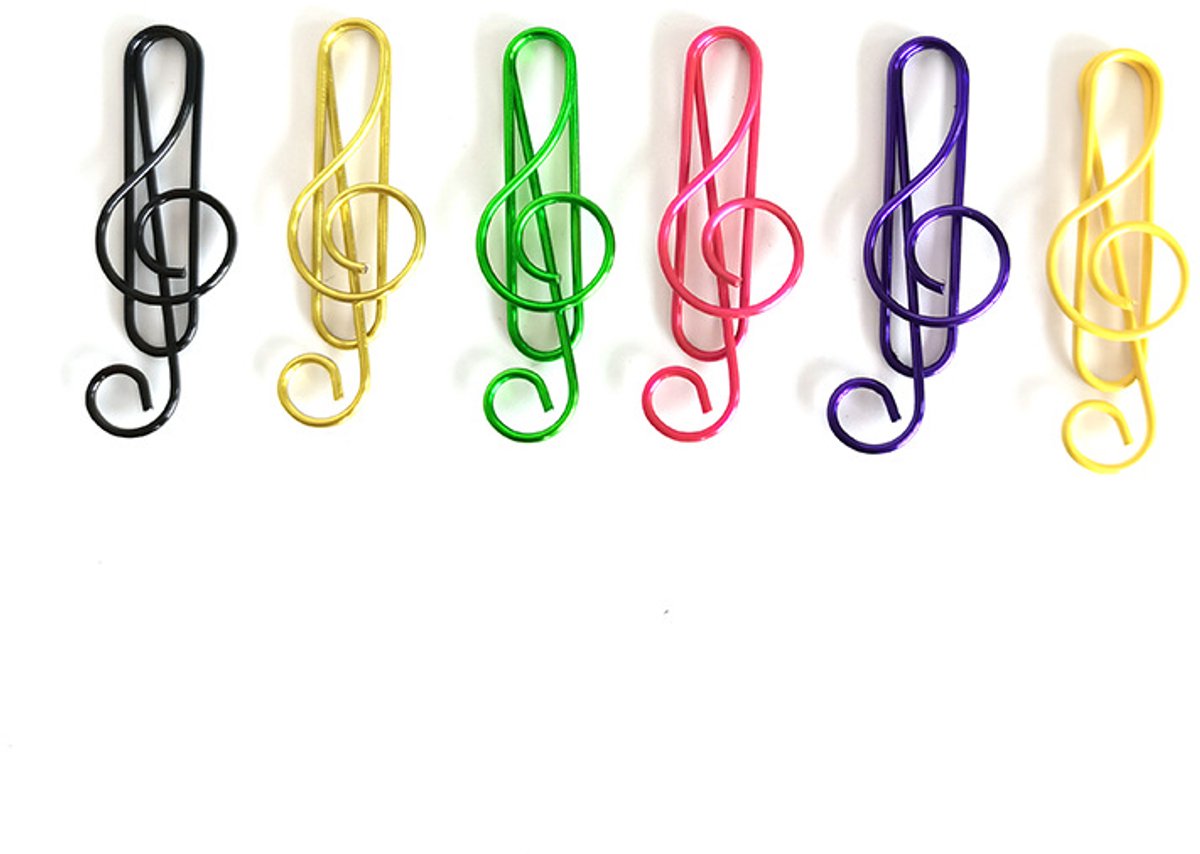 Paperclips - Note Shape - Metal Paperclips - Office Supplies - Folders - Writing Instruments - 100 Pieces