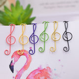 Paperclips - Note Shape - Metal Paperclips - Office Supplies - Folders - Writing Instruments - 100 Pieces - Top-Down View