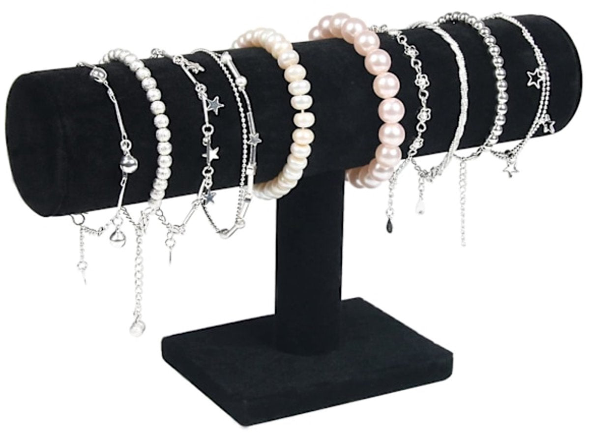 Bracelet Stand - Watch Stand - Flannel Bracelet Display Stand - T-Shaped Display Stand Jewelry Bracelet Watch Display Stand