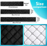 2 Extended Seat Belt Covers - Belt Pads - Comfort - Shoulder Covers - Black Seat Belt Covers - Seat Belt Covers - Car, Truck & SUV Accessories (20 inch) - Top-Down View